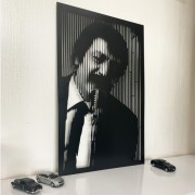 Mülsüm Gürses Desenli Özel Kesimli Dekoratif Metal Tablo